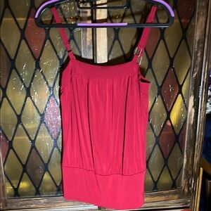 Vintage Y2K Express Design Studio Red Women's Ruched dressy tank Top